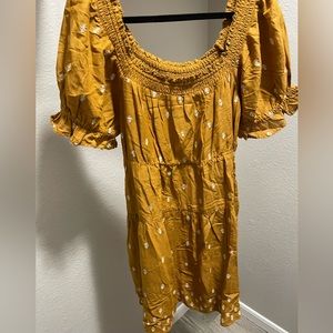 Puff sleeve mini dress